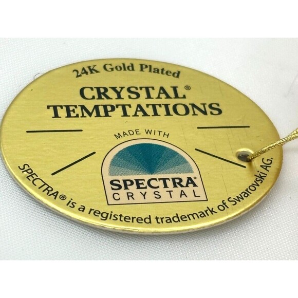 Swarovski Crystal Temptations 24K Plated Gold Dog Crystal Figurine Ornament NWT - Picture 6 of 16